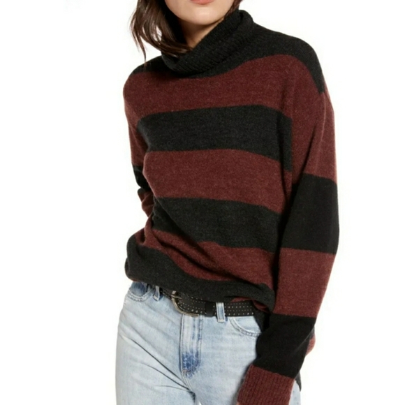 Treasure&Bond Wide Stripe Tunic Sweater XS - Picture 1 of 6
